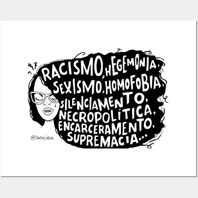 Resistance to racism Wall Art by Ilustre Letra